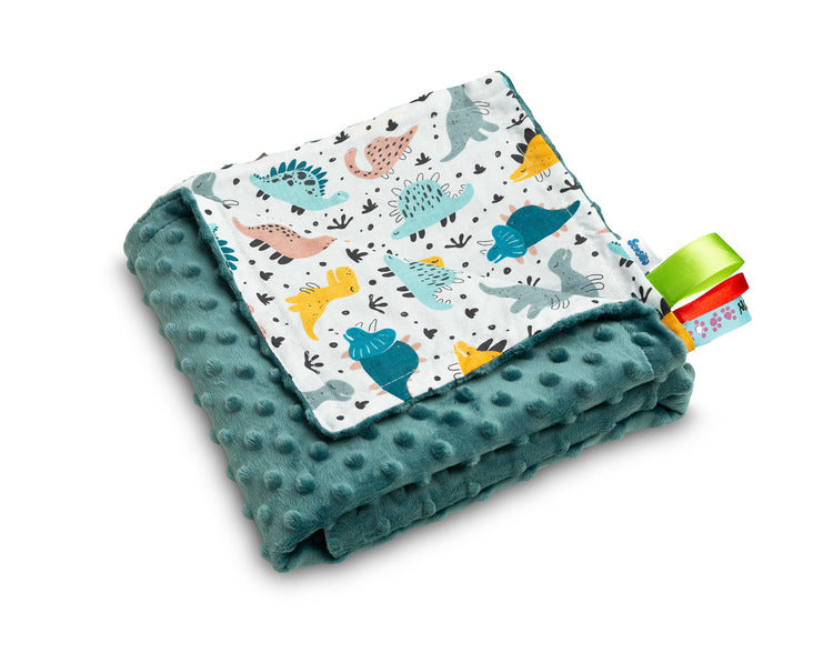 Sensillo Minky takaró smaragdzöld dinoszauruszok 75 x 100