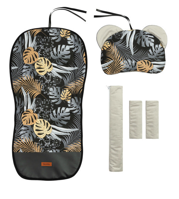 Sensillo Deluxe Bársony Betét Zsúrkocsihoz - Arany Levelek