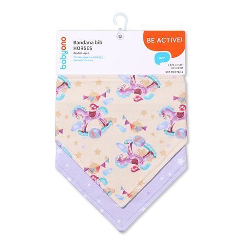 Babyono 879/15 Bandana kantáros lovak