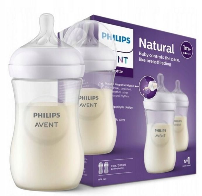 Philips Avent Scy903/02 Reszponzív natúr üveg 2x260ml