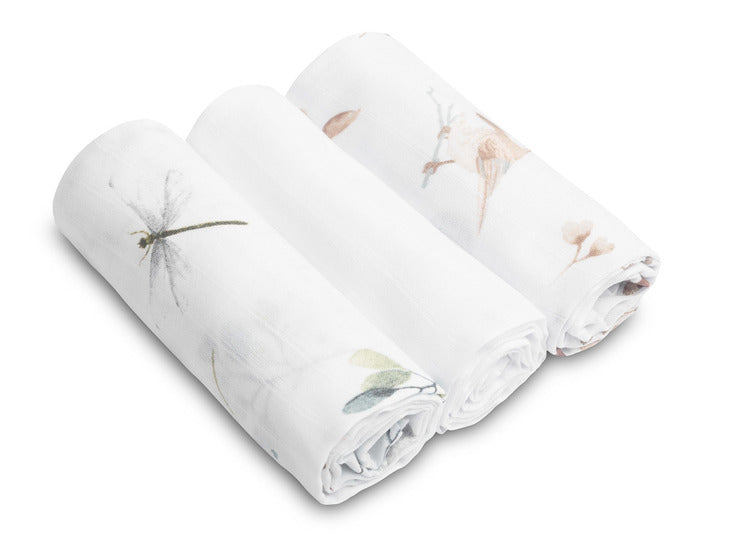 Sensillo Muszlin pelenka 3 db-os csomag – Fehér