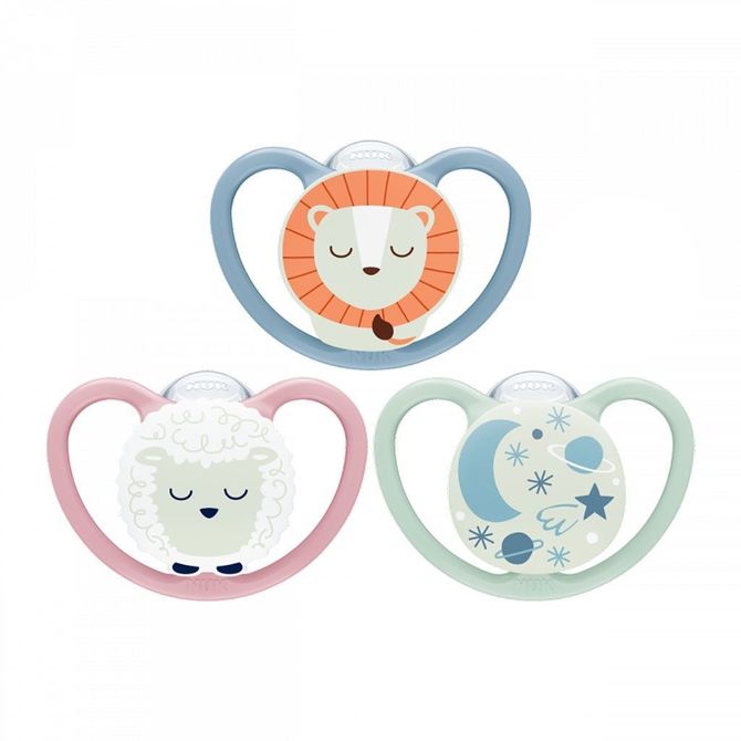 Nuk 736619 Szilikon cumi Space 6-18 2 db/doboz