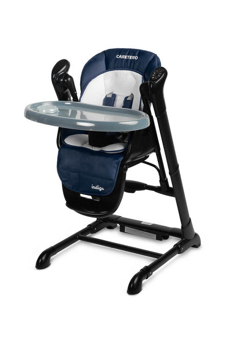 Caretero Etetőszék + Hinta, Indigó Fekete, Sötétkék