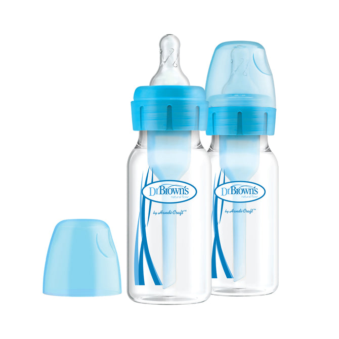 Dr Brown`S Sb42405 120 ml-es PP Narrow Options+ üveg – kék, 2 db-os kiszerelés