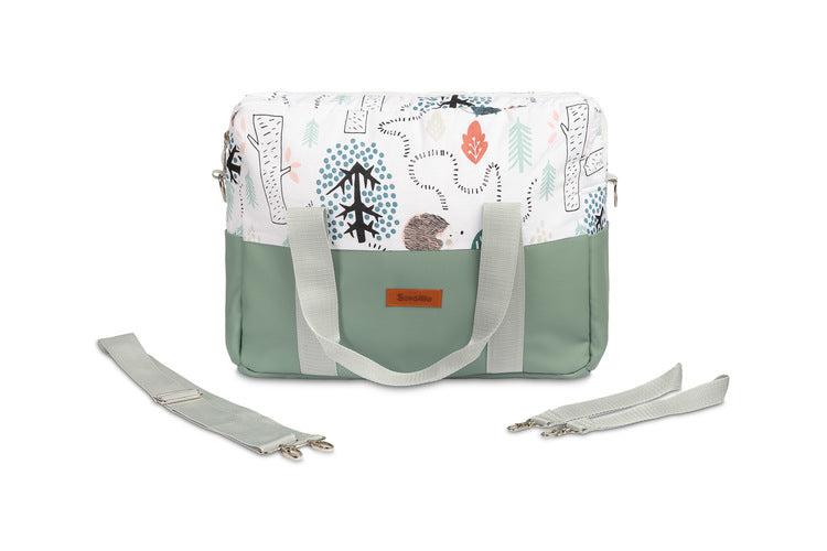 Sensillo Babakocsi táska öko bőr sün smaragdzöld