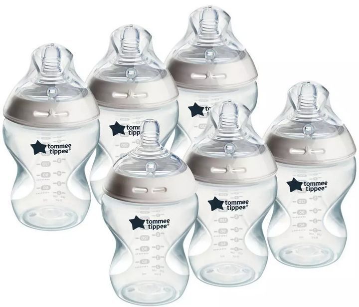 Tommee Tippee 227324 Natural Start lassú átfolyású anti-kolikus cumisüveg készlet 260 ml 6 db
