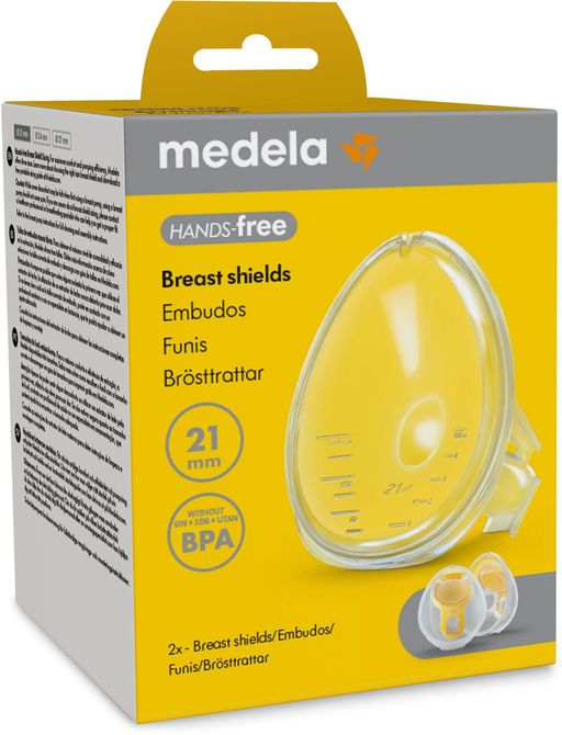 Medela 5039 Kézhasználatmentes kagylótölcsér 21 mm (2 db)