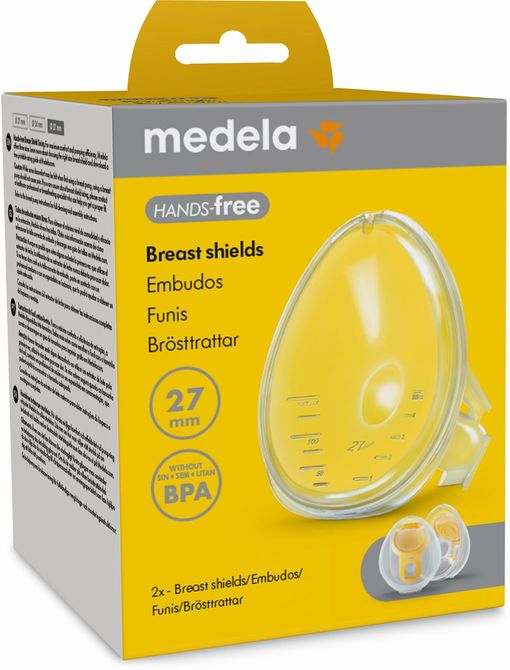 Medela 5055 Kézhasználatmentes kagylótölcsér 27 mm (2 db)