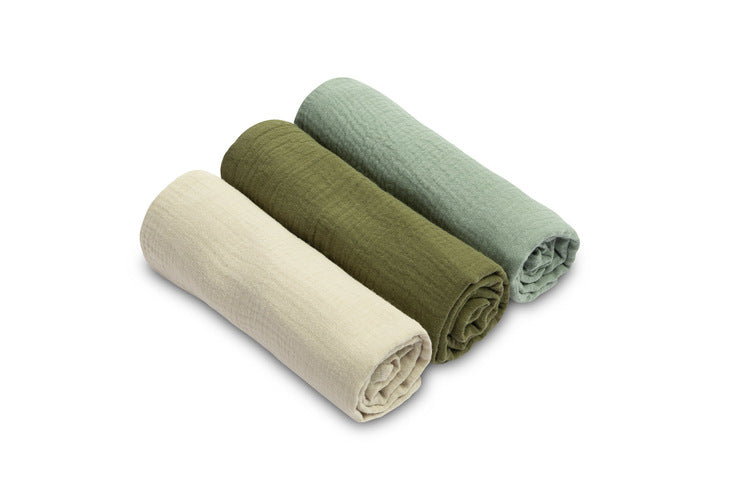 Sensillo Muszlin pelenka egyenruha zöld (csomag - 3 db)