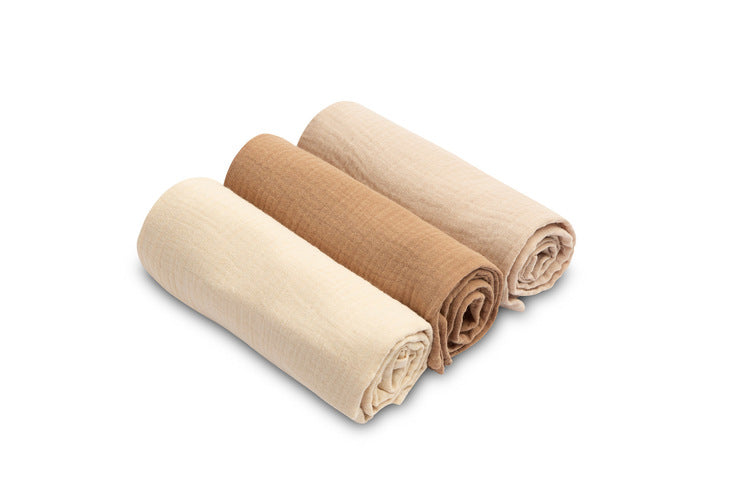 Sensillo Muszlin pelenkaegyenruha barna (3 db-os csomag)