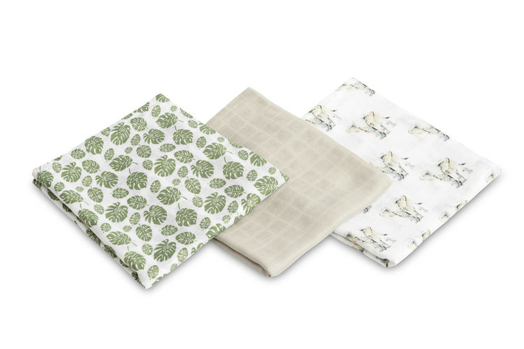 Sensillo Bambusz pelenka 3 db-os Elefántszürke 70x80 cm