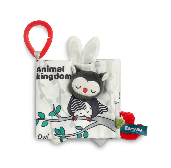 Sensillo Fekete-fehér textilkönyv bagoly