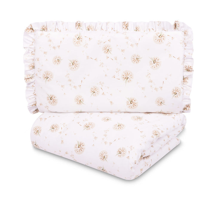 Sensillo Kétrészes Ágyneműhuzat Pitypangokkal Bézs Színben 100x135 cm