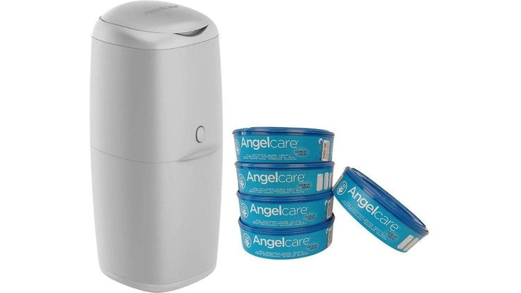 Angelcare 0880 Tároló + 5 Pelenkabetét Klasszikus Szürke