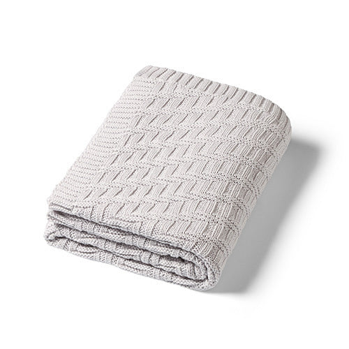 Babyono 1647/02 Kötött Pamut Takaró Szürke