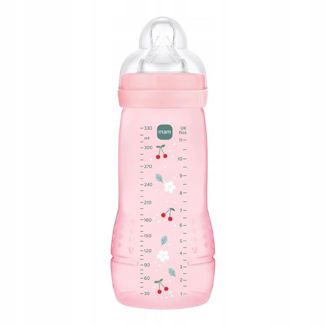 Mam Baby 6549 Easy Active kulacs 330 ml-es mintával, gyümölcsös-lányos mintával
