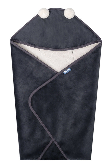 Sensillo Hordozókosár Pólya Plüss 75x75 Grafitszürke