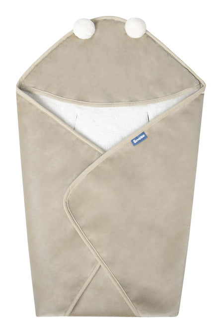 Sensillo Mózeskosár pólya plüss 75x75 bézs