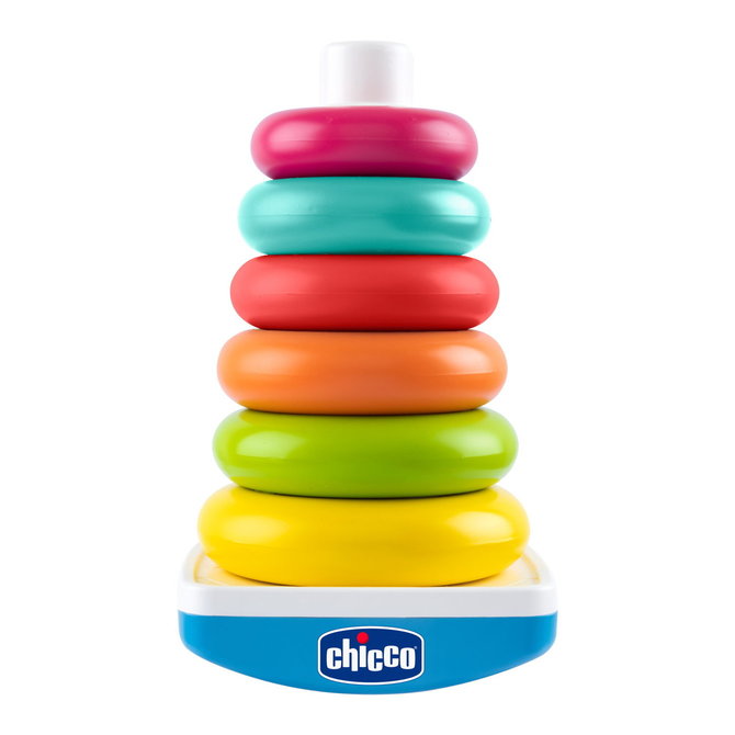 Chicco színes rakosgató piramis játék