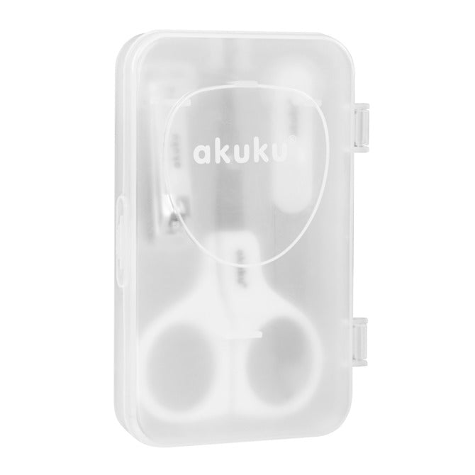 Akuku A0040 Manikűrkészlet tokban, menta színű