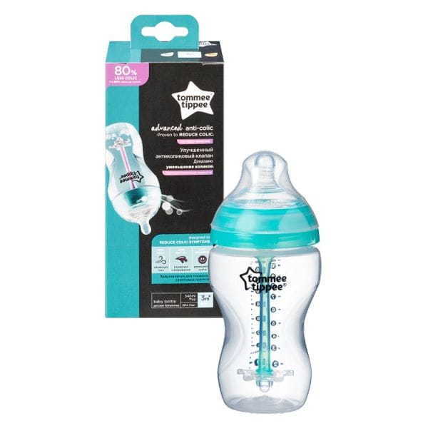 Tommee Tippee 225771 340 ml-es palack. Hasfájás elleni, fejlett