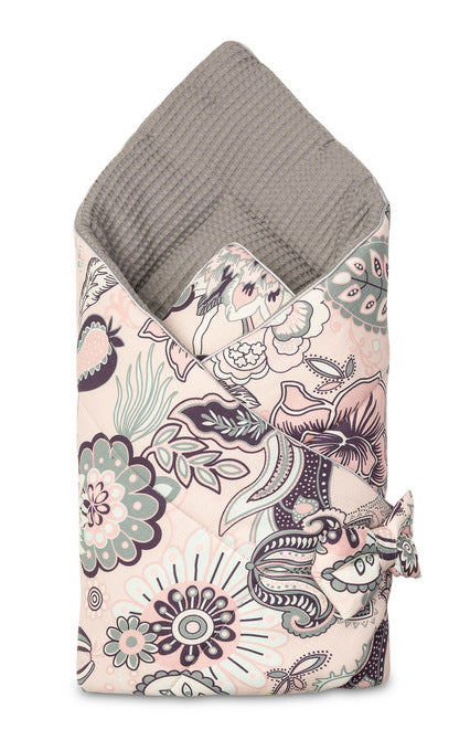 Sensillo Babapléd/Babatakaró gofrival – India grafitszürke