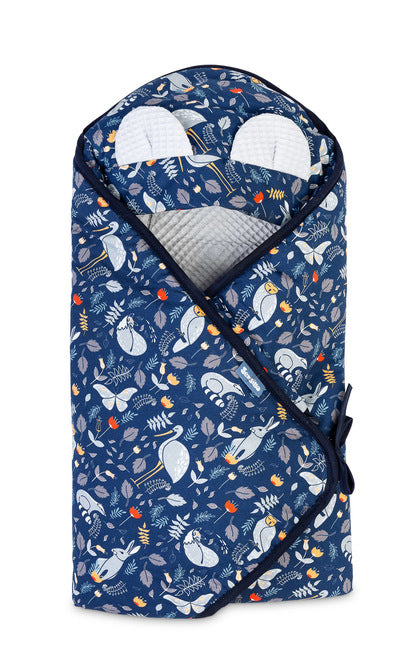 Sensillo Gofris mózeskosár pólya - Animal Land szürke