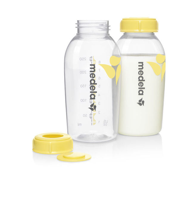 Medela 0075 Anyatejes cumisüvegek, 2 db-os kiszerelés, 250 ml, átlátszó