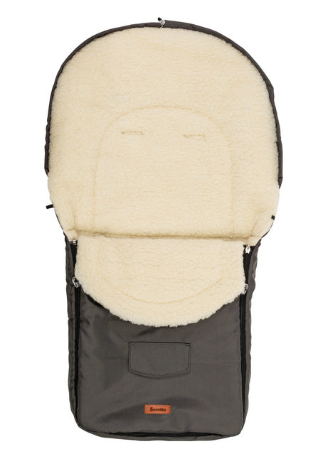 Sensillo Babakocsiba való hálózsák – grafitszürke gyapjú (95x40)